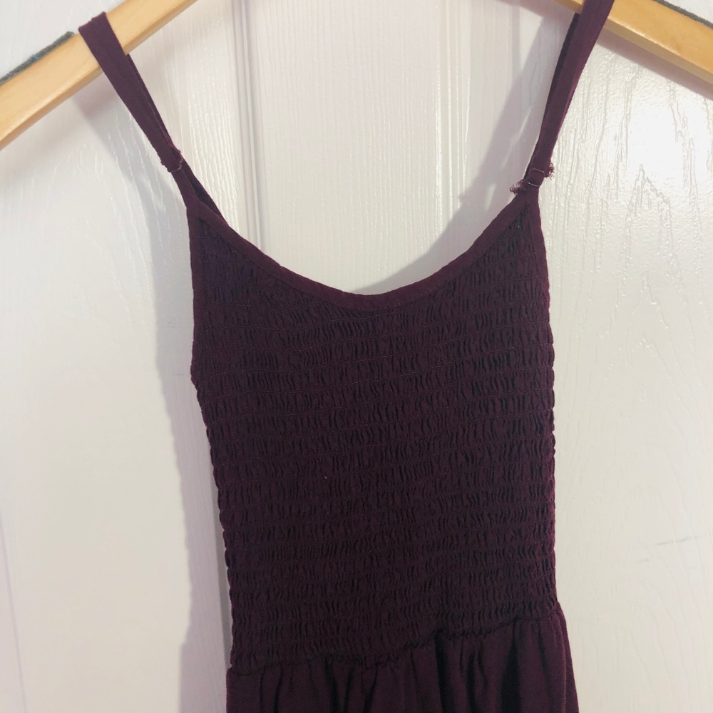 Aeropostale Simple Burgundy Dress